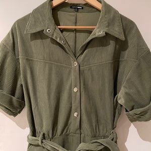 XL Olive Corduroy Jumper